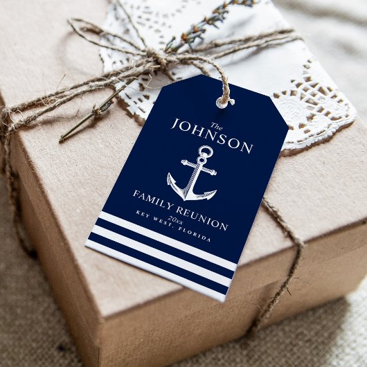 Nautical Thapent Family Reunion Anchor Cadeaulabel