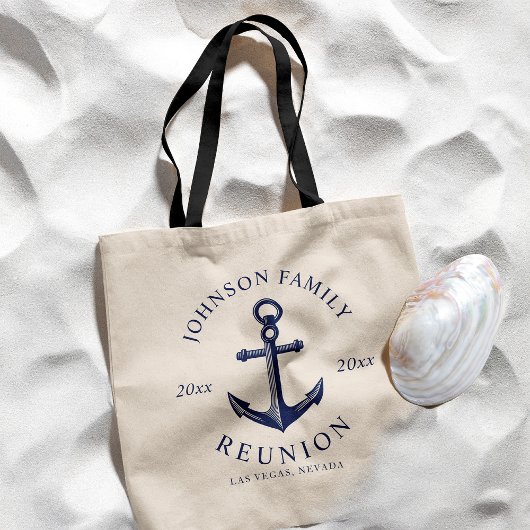 Nautical Thapent Family Reunion Anchor Tote Bag