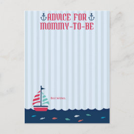 Nautical Theme - Advice Card voor mammie-in-wordin Advieskaart