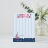 Nautical Theme - Advice Card voor mammie-in-wordin Advieskaart (Staand voorkant)