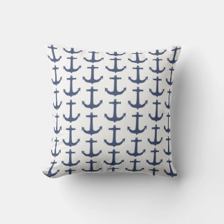 Nautical Theme Anchor Navy Pillow-kussen Buitenkussen