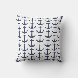 Nautical Theme Anchor Navy Pillow-kussen Kussen