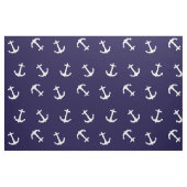 Nautical Theme Anchor Pattern on Navy Blue Stof (Fat Quarter)