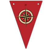 Nautical Theme Blue Red Bunting Flag Vlaggetjes (Tweede vlag)