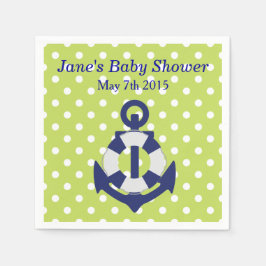 Nautical Theme Boy Baby shower servetten
