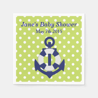 Nautical Theme Boy Baby shower servetten