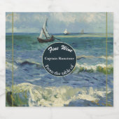 Nautical Theme Celebration Sparkling Wijnetiket (Enkel label)