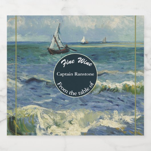 Nautical Theme Celebration Sparkling Wijnetiket (Enkel label)