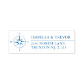 Nautical Theme Compass Roos Zelfinktende Stempel (Design)