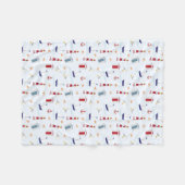 Nautical Theme Fleece Blanket, 30 x 40 inch Deken (Voorkant (Horizontaal))