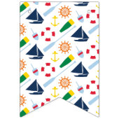 Nautical Theme Happy Birthday Banner (Eerste vlag)