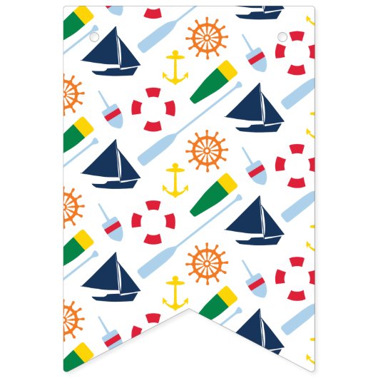 Nautical Theme Happy Birthday Banner (Eerste vlag)