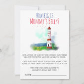 Nautical Theme Hoe groot is mammieemietenkaart (Voorkant)