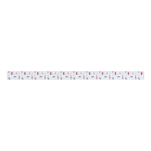 Nautical Theme Ribbon Grosgrain Lint (Voorkant)