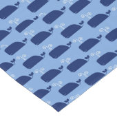 Nautical Theme Spouting Blue Whale Ocean Lange Tafelloper (Hoek)