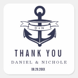 Nautical Theme Wedding Favor Stickers | Weddenscha