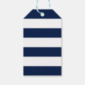Nautical Theme Wedding Seapaarden Custom Navy Cadeaulabel (Achterkant)