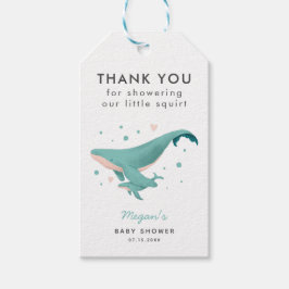 Nautical Theme Whale Baby shower Cadeaulabel
