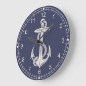 Nautical Themed Anchor Wall Clock Grote Klok (Hoek)