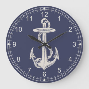 Nautical Themed Anchor Wall Clock Grote Klok