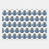 Nautical Themed Birthday Pop Art Inpakpapier Vel (Voorkant 2)