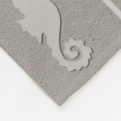 Nautical themed illustration fleece deken (Hoek)