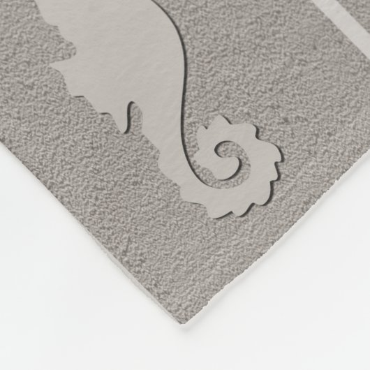 Nautical themed illustration fleece deken (Hoek)