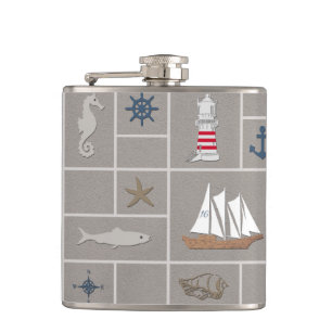 Nautical themed illustration heupfles