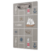 Nautical themed illustration klembord (Links)