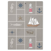 Nautical themed illustration klembord (Achterkant)