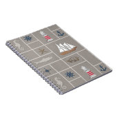 Nautical themed illustration notitieboek (Rechterzijde)
