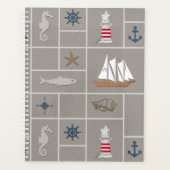 Nautical themed illustration planner (Voorkant)