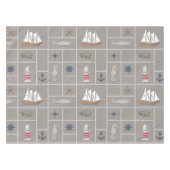 Nautical themed illustration tafelkleed (Voorkant (Horizontaal))