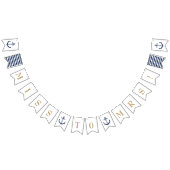 Nautical Thémw tegen Mrs-Bridal Bunting Banner (Alle)
