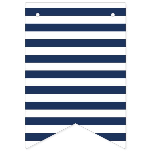 Nautical Thémw tegen Mrs-Bridal Bunting Banner (Tweede vlag)