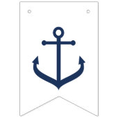 Nautical Thémw tegen Mrs-Bridal Bunting Banner (Eerste vlag)