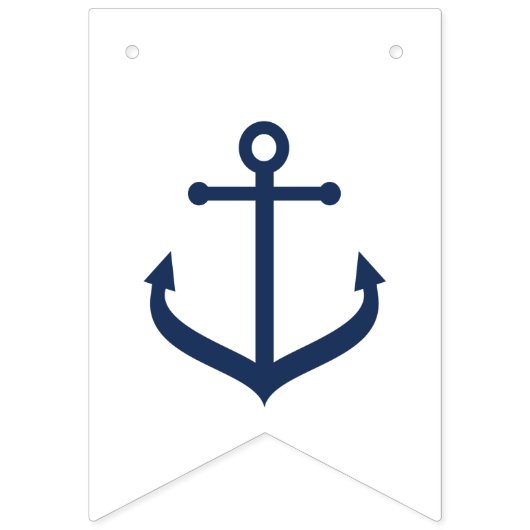 Nautical Thémw tegen Mrs-Bridal Bunting Banner (Eerste vlag)