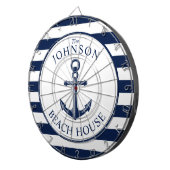 Nautical Thétaire Beach House Anchor Dartbord (Voorkant Rechts)