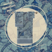 Nautical Thleed Lighthouse Blue Shades Bad Handdoek