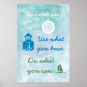 Nautical Thleed Motivation Poster (Voorkant)
