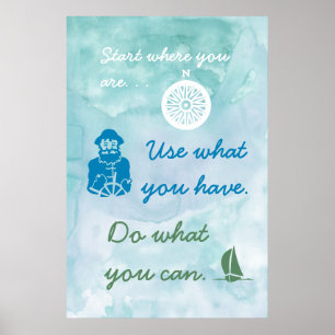 Nautical Thleed Motivation Poster