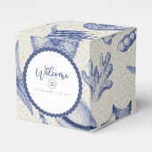 Nautical Thletic Blue Seashell Bedankdoosjes (Voorkant Zijde)
