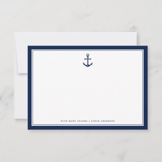 Nautical Thormed Anchor | Aangepaste briefkaart (Voorkant)