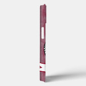 Nautical Thormed Burgundy Planks en Anchor Case-Mate iPhone Case (Achterkant / Rechts)