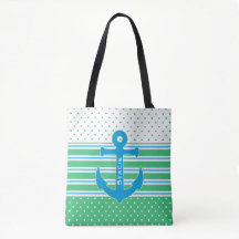  Nautical Threaded Canvas tas