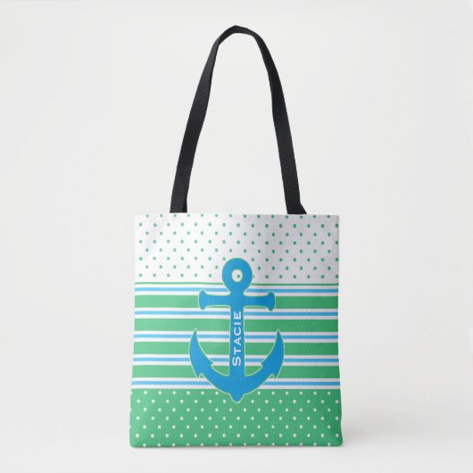 Nautical Threaded Canvas tas (Voorkant)