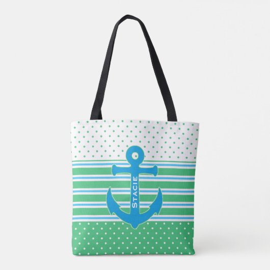  Nautical Threaded Canvas tas (Achterkant)