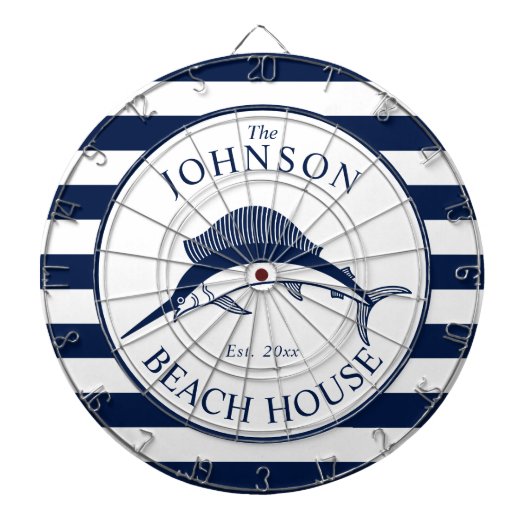 Nautical Threadfish Dartbord (Voorkant)