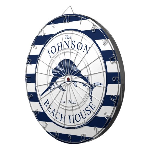 Nautical Threadfish Dartbord (Voorkant Rechts)