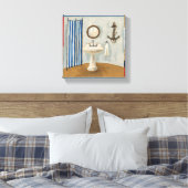 Nautical Threadroom Canvas Afdruk (Insitu (Slaapkamer))